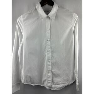 Women’s Calvin Klein White Button Down Dress Shirt Size M